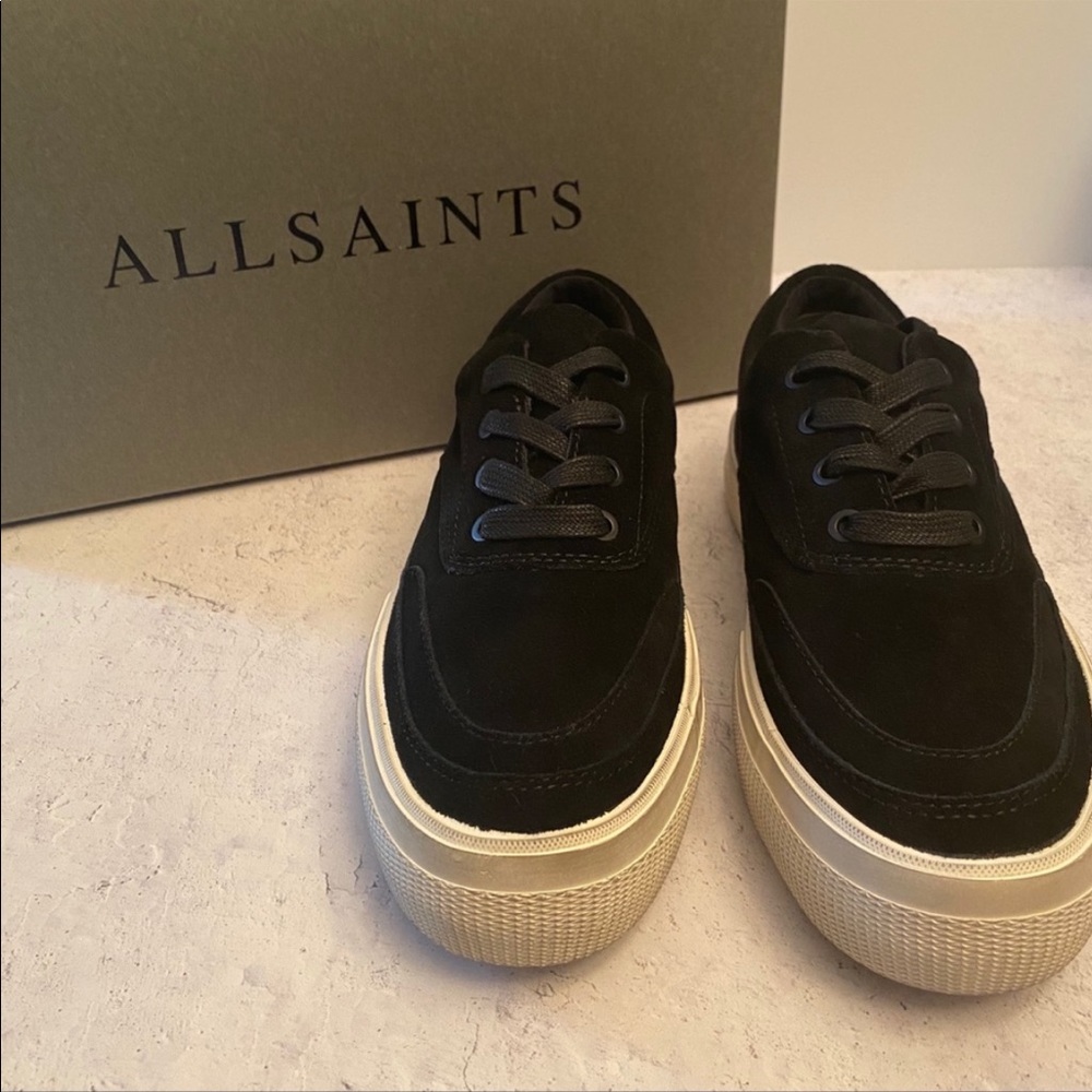 All Saints Mercia Suede Sneaker Size 8